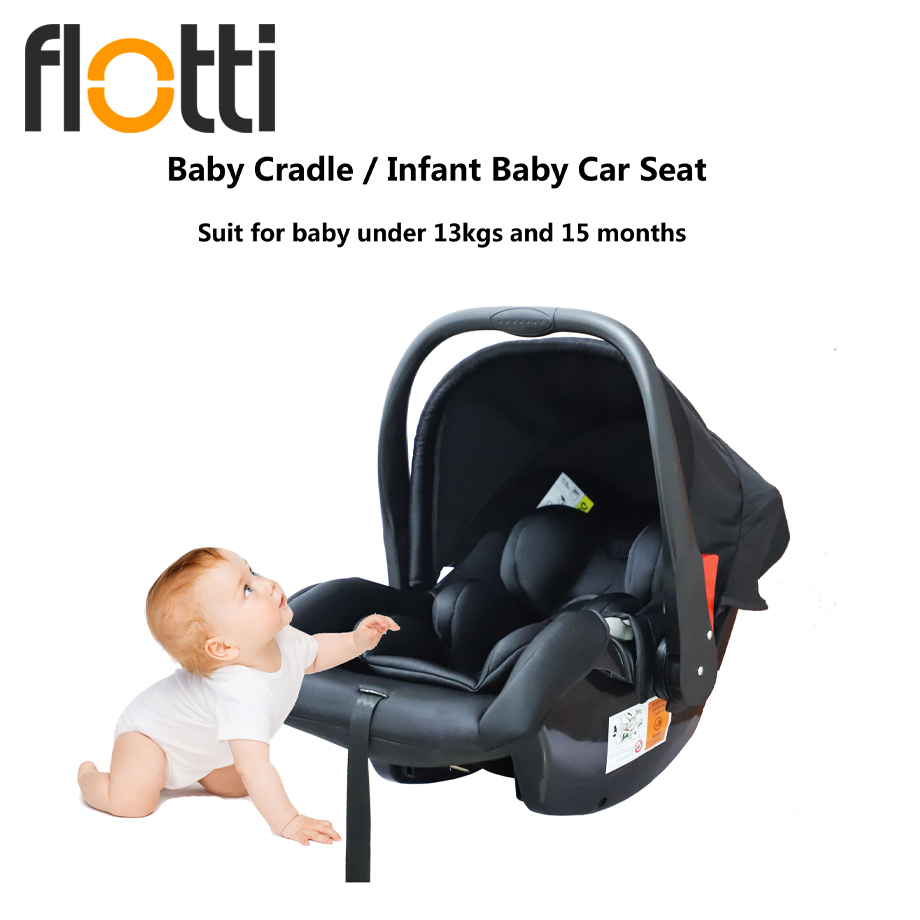 Flotti Premium Baby Car Seat 4 in 1 (Car Cradle Seat Feeding) Newborn