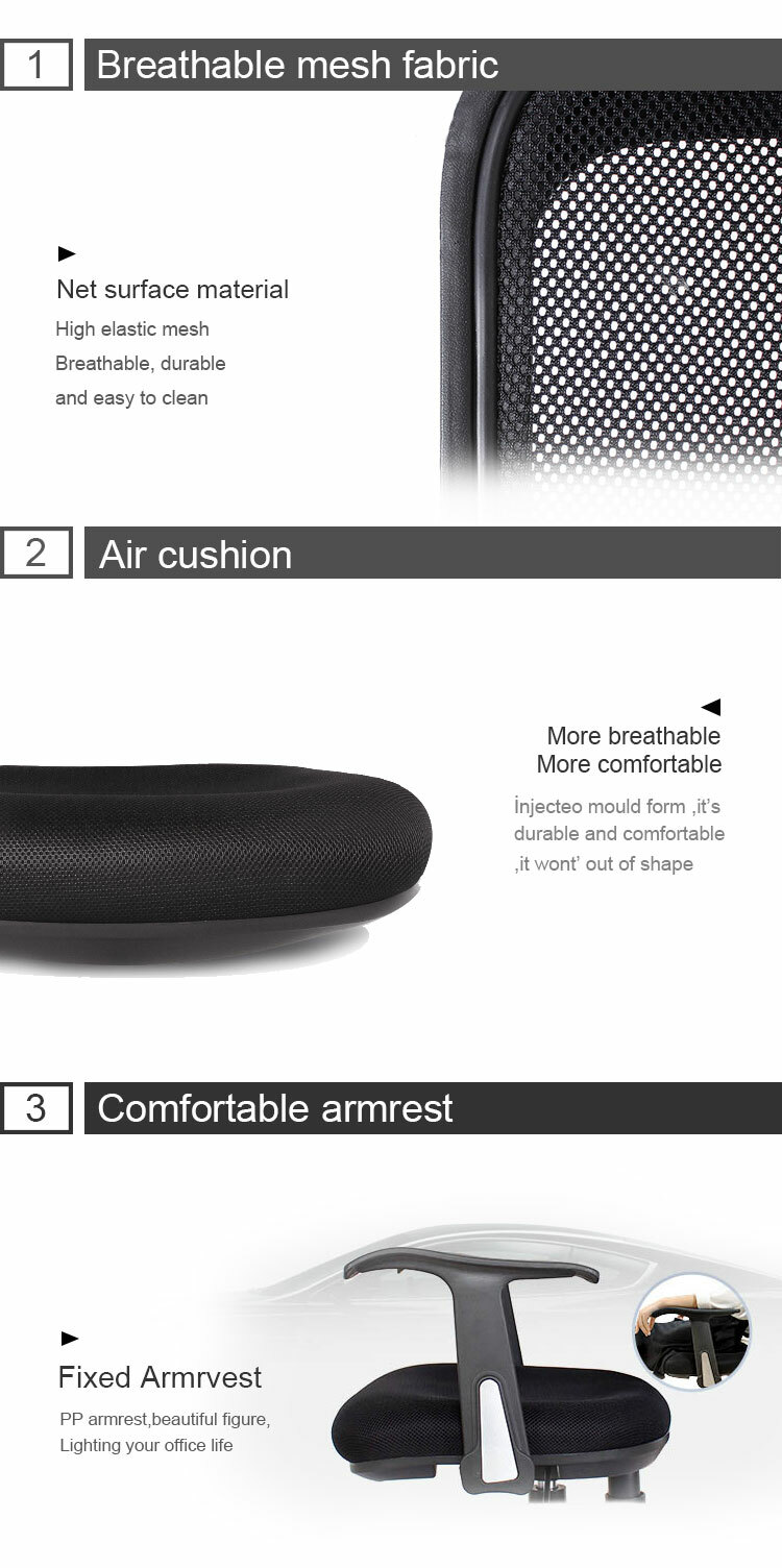 Ofix Deluxe3 High Back Mesh Chair (Black, Pink)