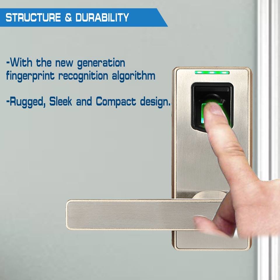 QUBE Biometric Door Lock (Fingerprint)