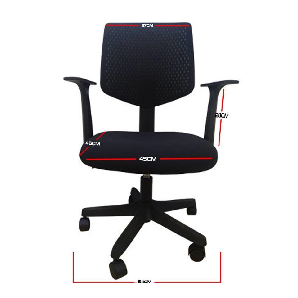 Ofix Korean1 Mid Back Mesh Chair (Black)
