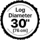 HM130MAX log diameter