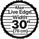 HM130MAX max live edge width