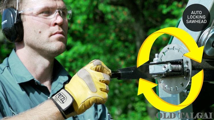 Auto locking sawhead