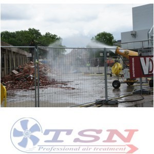 Canon à brumiser chantier