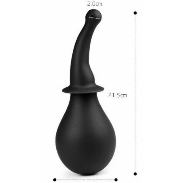 Delux Curved Silicone Rounded Anal Douche | moodTime