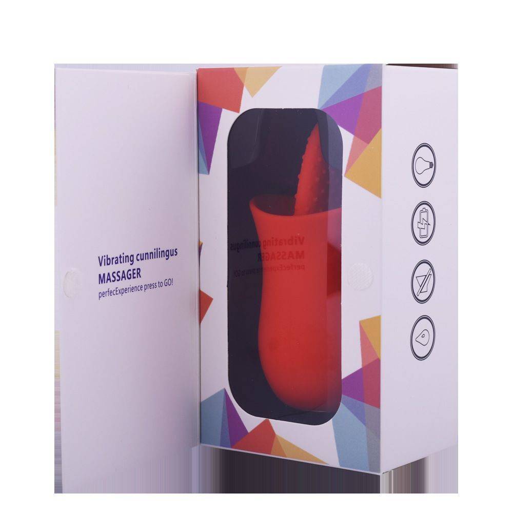 Silicone Rechargeable Cup Shape Vibrator with Tongue | moodTime