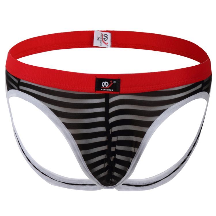 WJ Transparent Black Jockstrap | moodTime