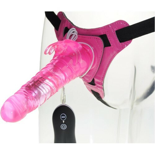 10-Frequency Vibration Strap On Dildo Penis for Women