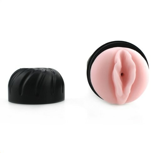 Flesh Torch Adjustable Speed Masturbator With Suction Cup Base