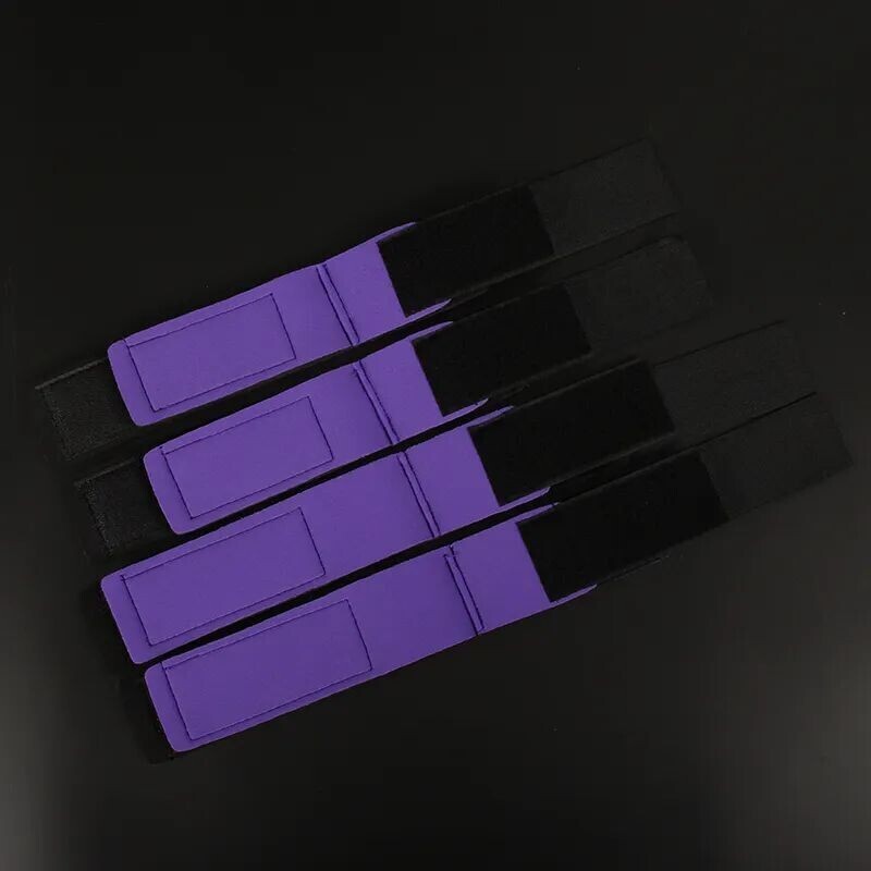 Moodtime Black Purple Wrist Ankle Cuffs for BDSM Bondage Restraint