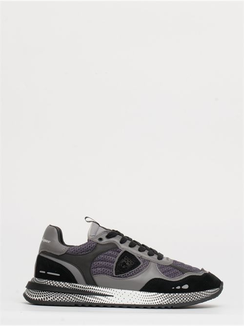 Sneakers Olympique Uomo, Nero Grigio<BR/>
