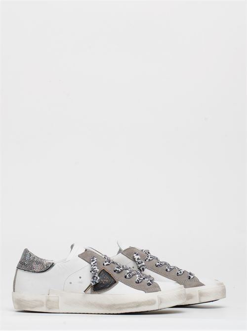 Sneakers Prsx Donna, Bianco Grigio Nero PHILIPPE MODEL | PRLDVML2