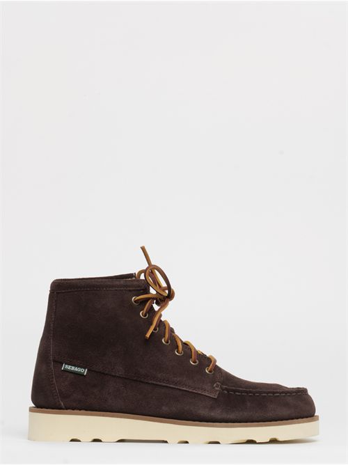 Scarponcino in Suede Marrone Scuro Uomo Taglio Medio per Tempo Libero SEBAGO | 76111SW901
