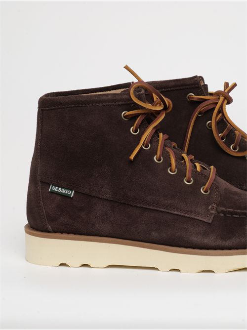 Scarponcino in Suede Marrone Scuro Uomo Taglio Medio per Tempo Libero SEBAGO | 76111SW901