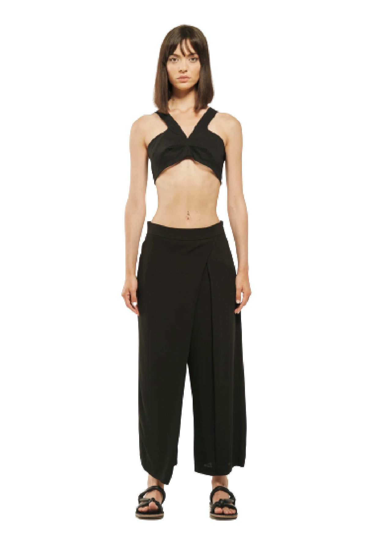 pantaloni pareo uruguay in viscosa - MALLONI - Face up Boutique