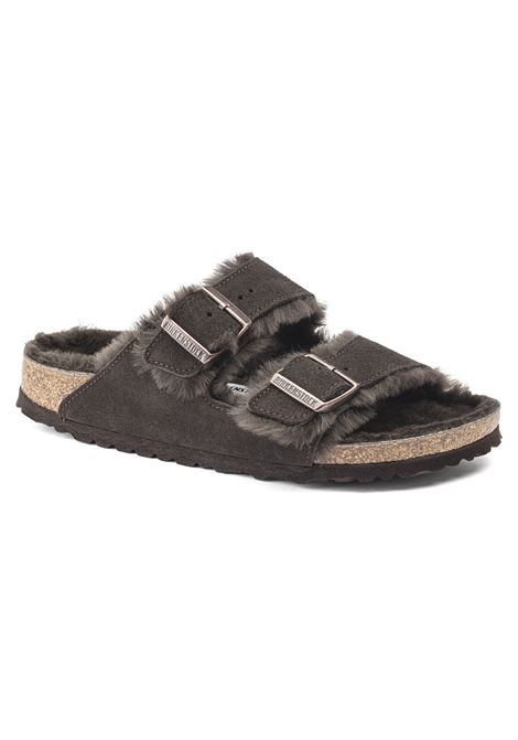 arizona shearling mocca suede leather BIRKENSTOCK | 10205281