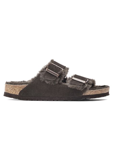 arizona shearling mocca suede leather BIRKENSTOCK | 10205281