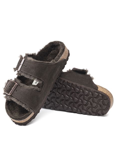 arizona shearling mocca suede leather BIRKENSTOCK | 10205281