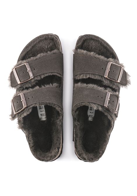 arizona shearling mocca suede leather BIRKENSTOCK | 10205281