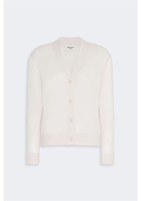 Cardigan a V in lana seta e cachemire MAX MARA WEEKEND | 2625346031600001