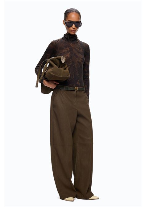 Pantaloni effetto nabuk PINKO | 107710A3MDX51