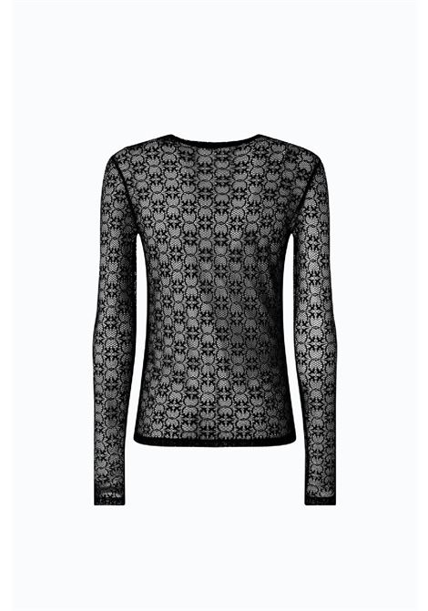 Maglia in pizzo stretch PINKO | 107737A3MKZ99