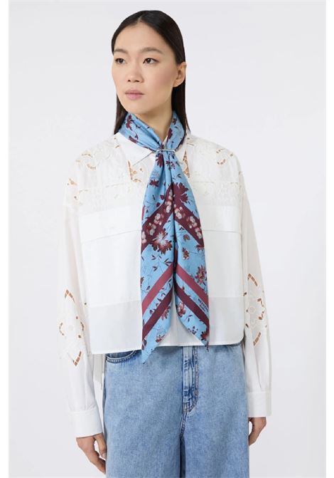 Foulard in twill di seta fantasia PINKO | 2625546074600002