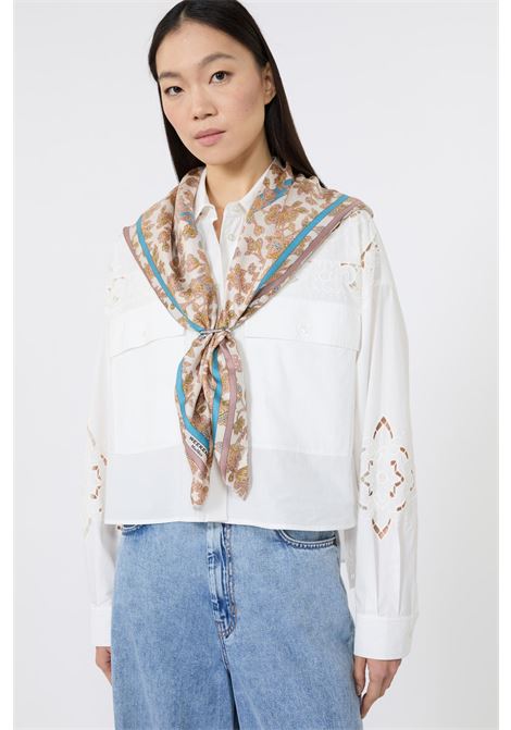 Foulard in twill di seta fantasia PINKO | 2625546074600003