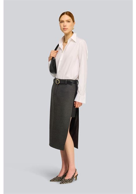 Gonna midi in flanella Semicouture | S6WI18Y51