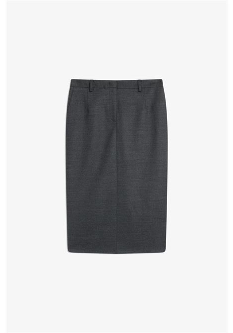 Gonna midi in flanella Semicouture | S6WI18Y51