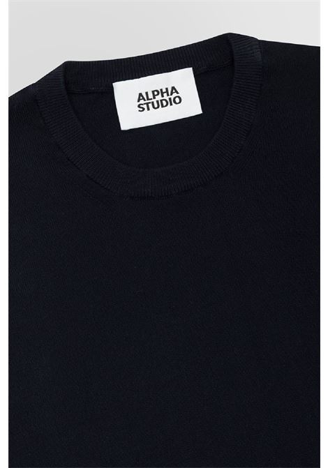 girocollo mezza manica crepe ALPHA STUDIO | 5040C1001