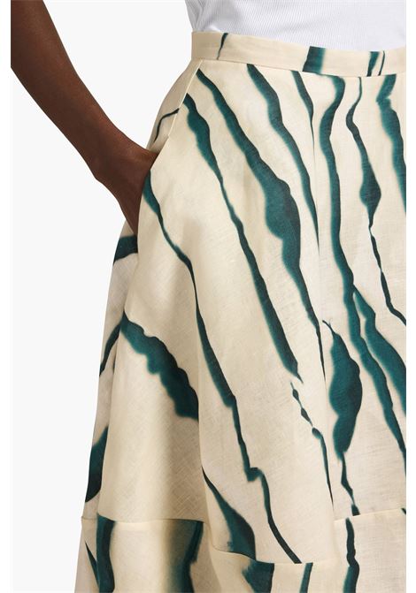 Linen midi skirt Liviana Conti | L6LS80SEA