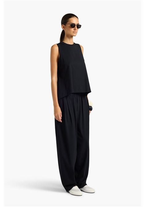 Pantalone Liviana Conti in jersey nero Liviana Conti | L6SW63Y69