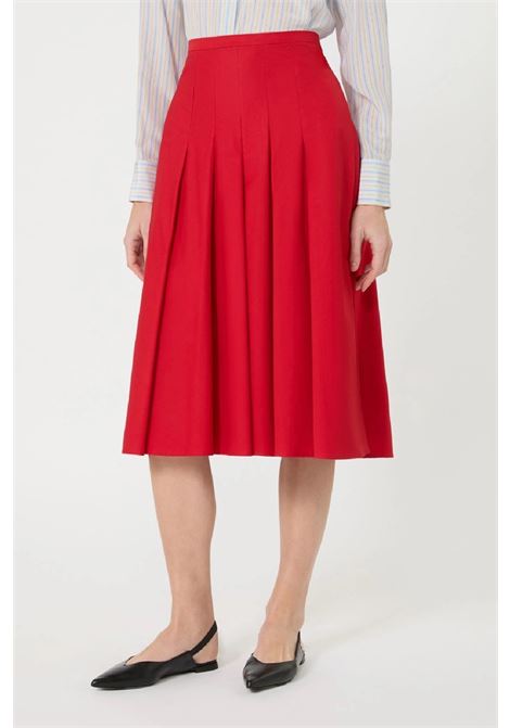 Gonna a pieghe in cotone MAX MARA Studio | Gonne | 2616101021600003