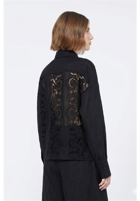 camicia boxy in tela ramie' MAX MARA Studio | 2616111012600003