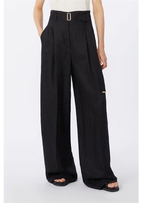 pantalone in tela di lino MAX MARA Studio | 2616131092600035