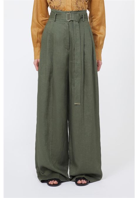 pantalone in tela di lino MAX MARA Studio | 2616131092600037