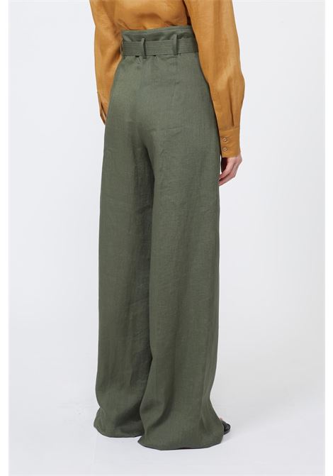 pantalone in tela di lino MAX MARA Studio | 2616131092600037