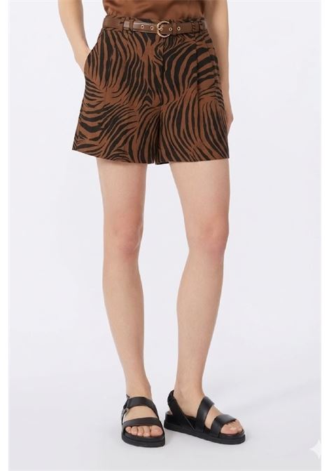 shorts lino e cotone stampato MAX MARA Studio | 2616141022002