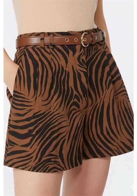 shorts lino e cotone stampato MAX MARA Studio | 2616141022002