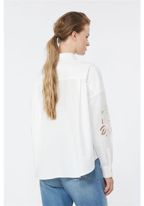 camicia in cotone con pizzo e ricami MAX MARA WEEKEND | 2615111022600001