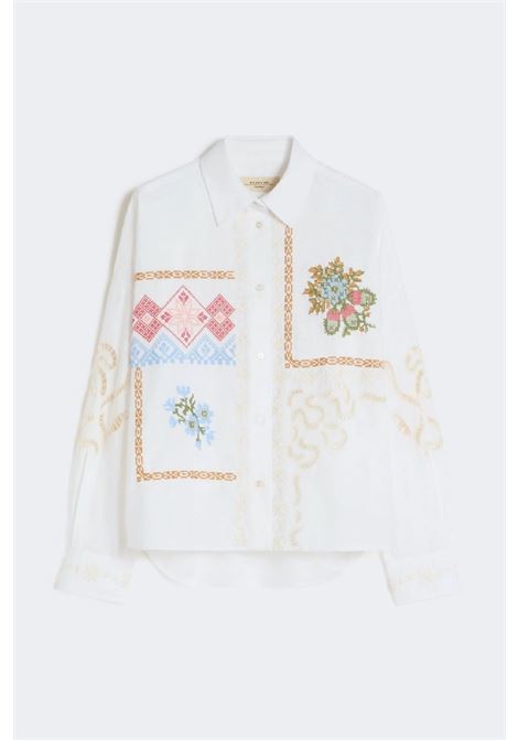 camicia in cotone con pizzo e ricami MAX MARA WEEKEND | 2615111022600001