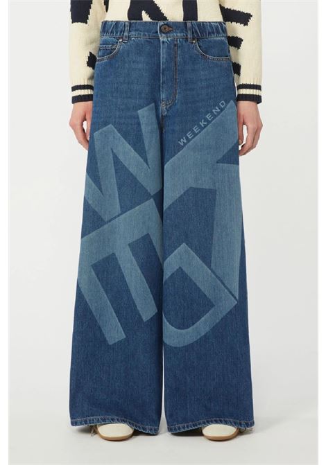 Wide leg jeans with maxi print MAX MARA WEEKEND |  | 2615181011600030