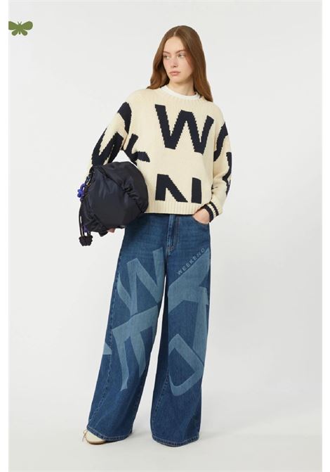 Wide leg jeans with maxi print MAX MARA WEEKEND |  | 2615181011600030