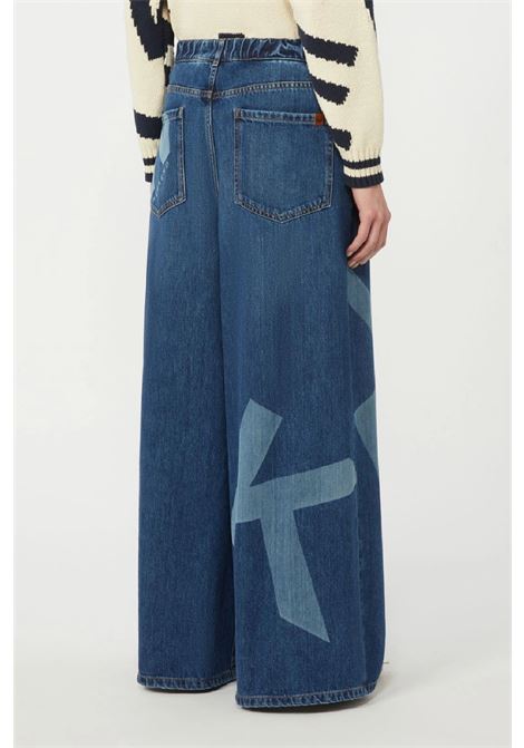 Wide leg jeans with maxi print MAX MARA WEEKEND |  | 2615181011600030