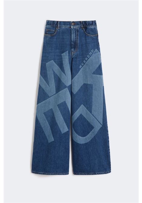 Wide leg jeans with maxi print MAX MARA WEEKEND |  | 2615181011600030