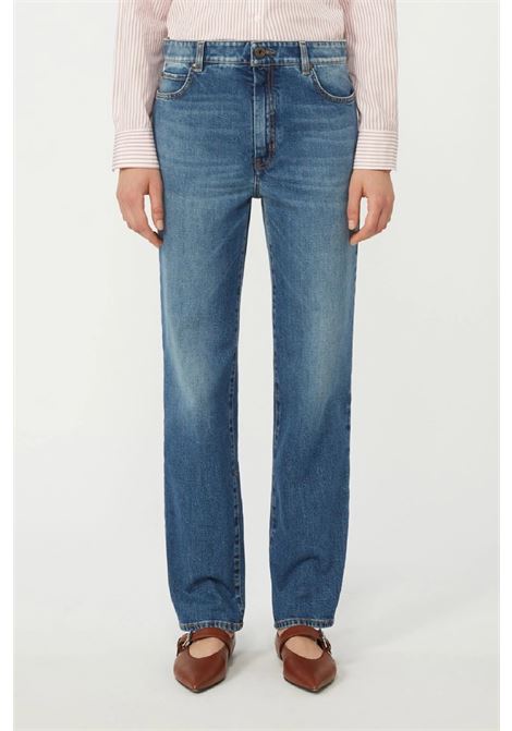 Jeans straight leg in denim MAX MARA WEEKEND | 2615181091650005