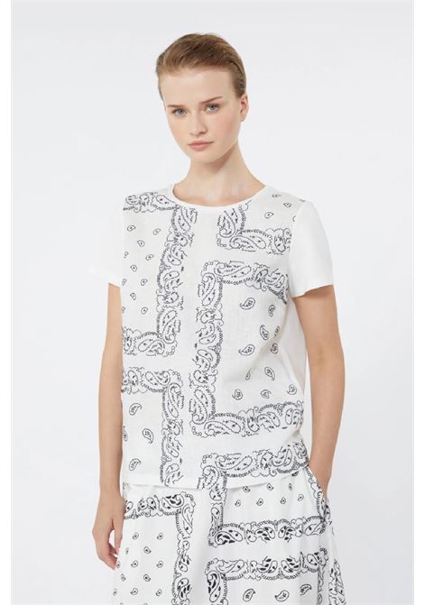 t-shirt in lino ricamato MAX MARA WEEKEND | 2615941072600001