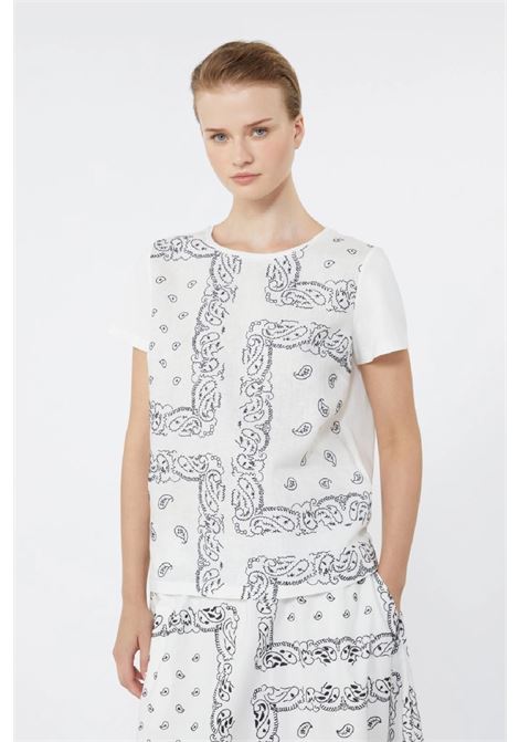 t-shirt in lino ricamato MAX MARA WEEKEND | 2615941072600001