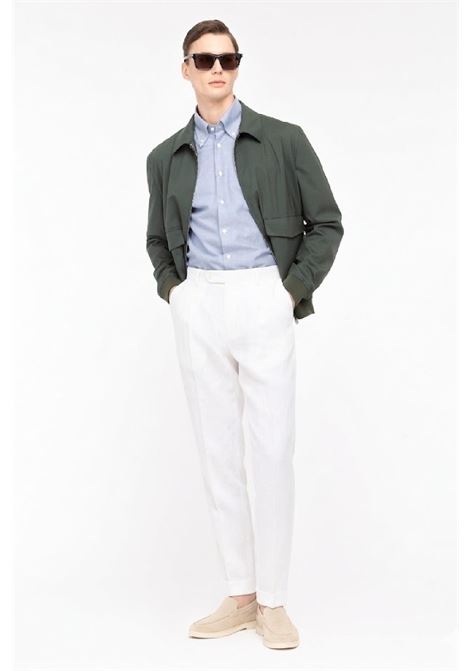 pantalone in misto lino con pinces PAOLONI | 4011P11726106002